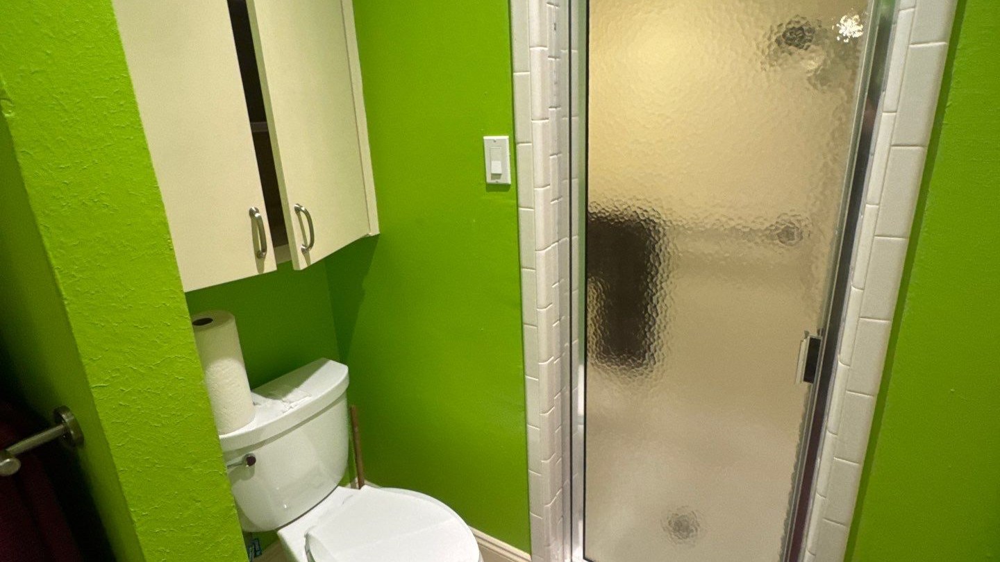 Before: Lime Green Bathroom – Royal Ln, Dallas, TX