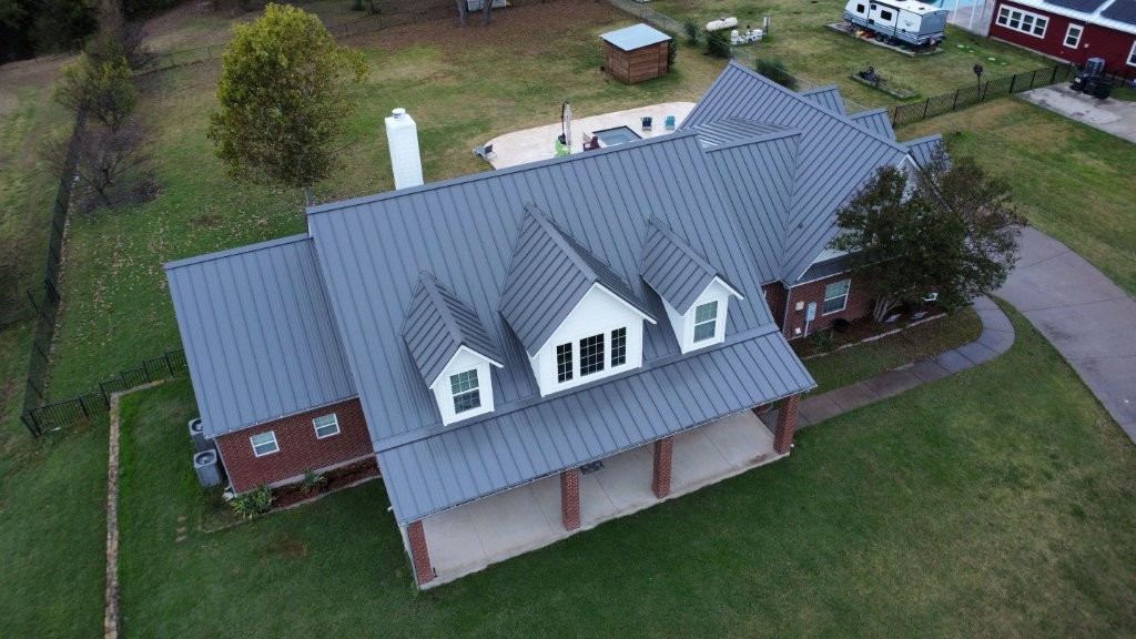After: New Standing Seam Metal Roof – 2641 Troy, Wylie, TX