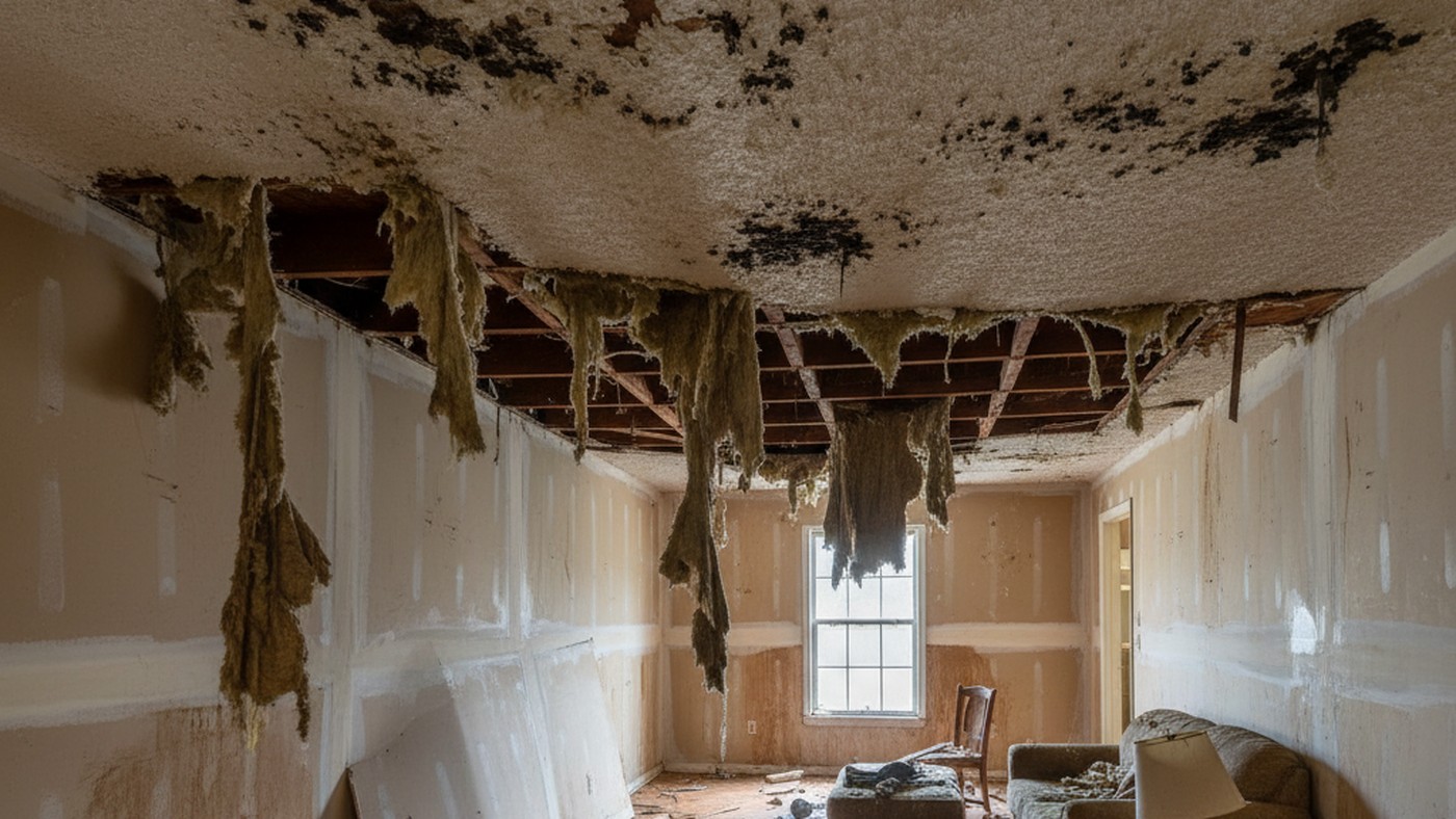 Before: Water Damage – Dallas TX